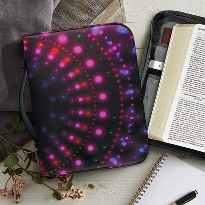 Light Mandala Print Leather Bible Cover