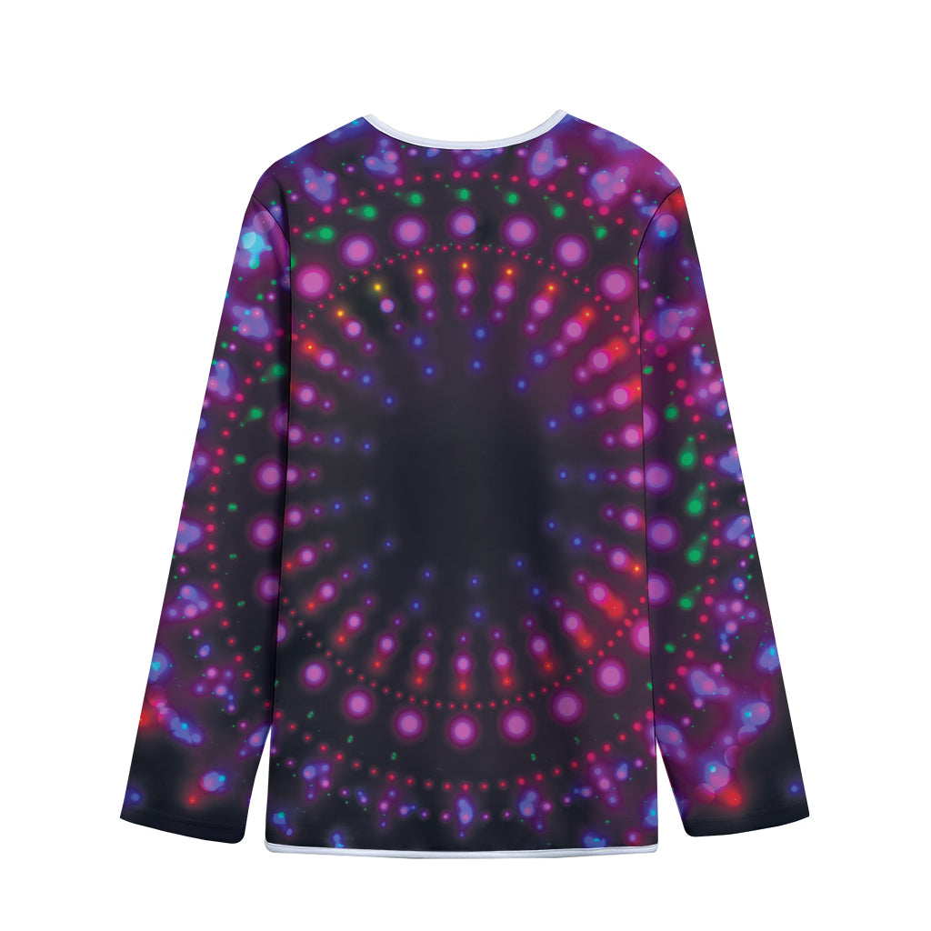 Light Mandala Print Long Sleeve Short Coat