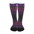 Light Mandala Print Long Socks