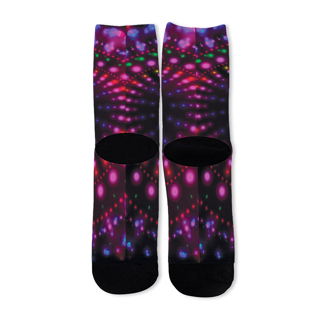 Light Mandala Print Long Socks