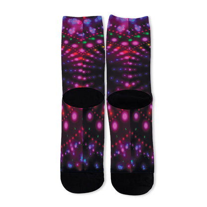 Light Mandala Print Long Socks