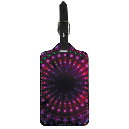 Light Mandala Print Luggage Tag