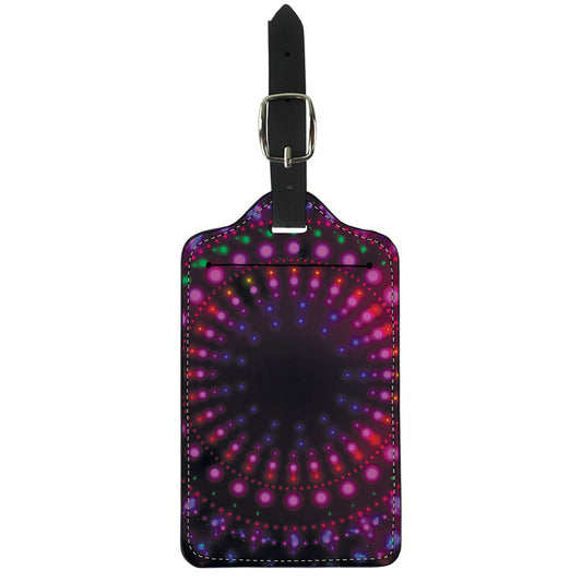 Light Mandala Print Luggage Tag