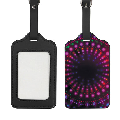 Light Mandala Print Luggage Tag