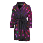 Light Mandala Print Men's Bathrobe
