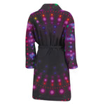 Light Mandala Print Men's Bathrobe