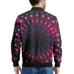 Light Mandala Print Men's Bomber Jacket