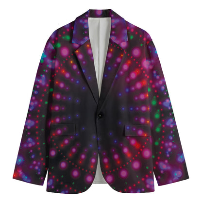 Light Mandala Print Men's Cotton Blazer