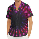 Light Mandala Print Men's Deep V-Neck Shirt