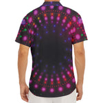 Light Mandala Print Men's Deep V-Neck Shirt