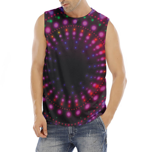 Light Mandala Print Men's Fitness Tank Top