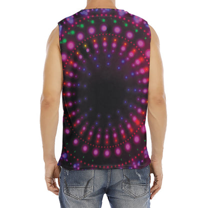 Light Mandala Print Men's Fitness Tank Top