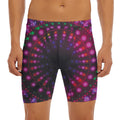 Light Mandala Print Men's Long Boxer Briefs