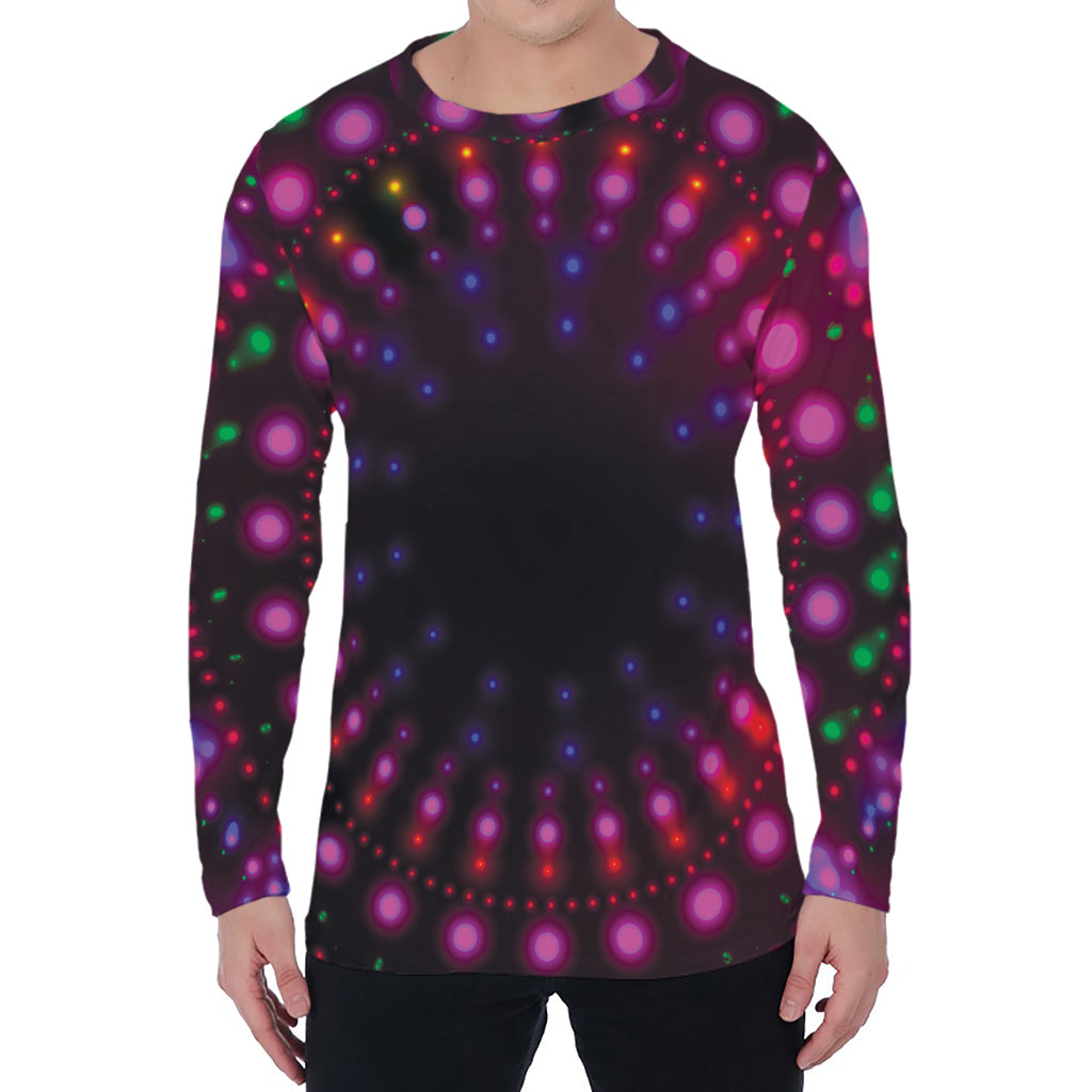 Light Mandala Print Men's Long Sleeve T-Shirt