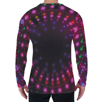 Light Mandala Print Men's Long Sleeve T-Shirt