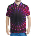 Light Mandala Print Men's Polo Shirt