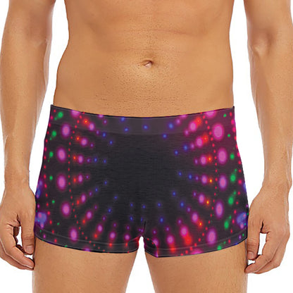 Light Mandala Print Men's Short Boxer Briefs