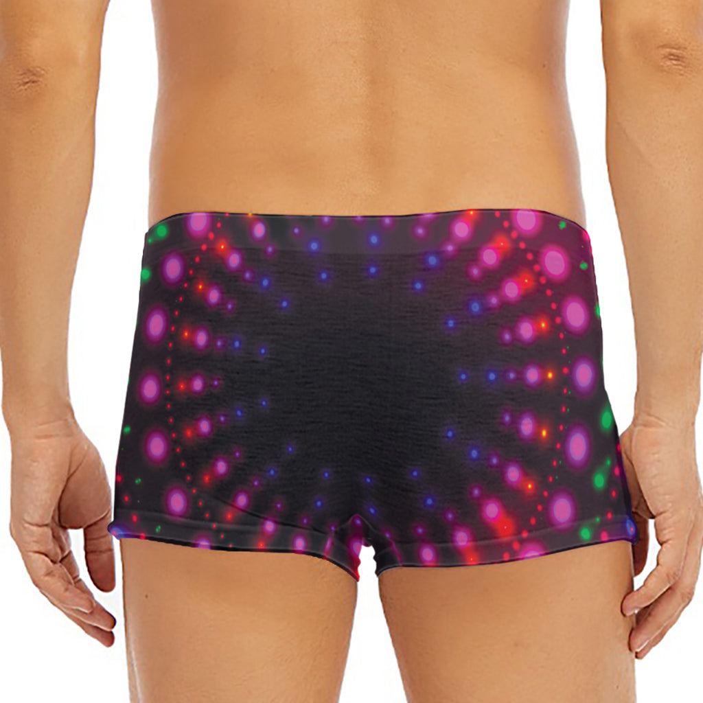 Light Mandala Print Men's Short Boxer Briefs