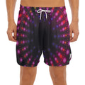 Light Mandala Print Men's Split Running Shorts