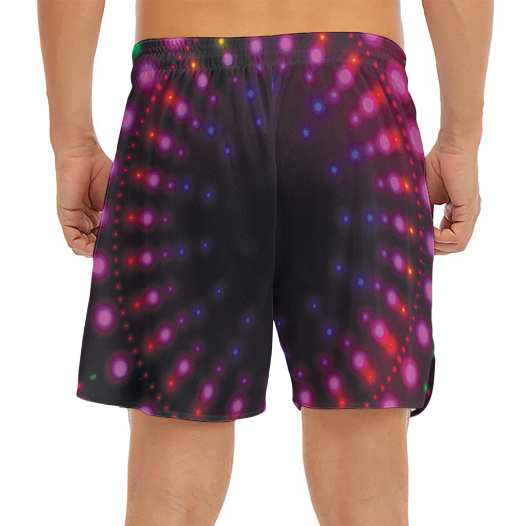 Light Mandala Print Men's Split Running Shorts