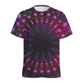 Light Mandala Print Men's Athletic T-Shirt