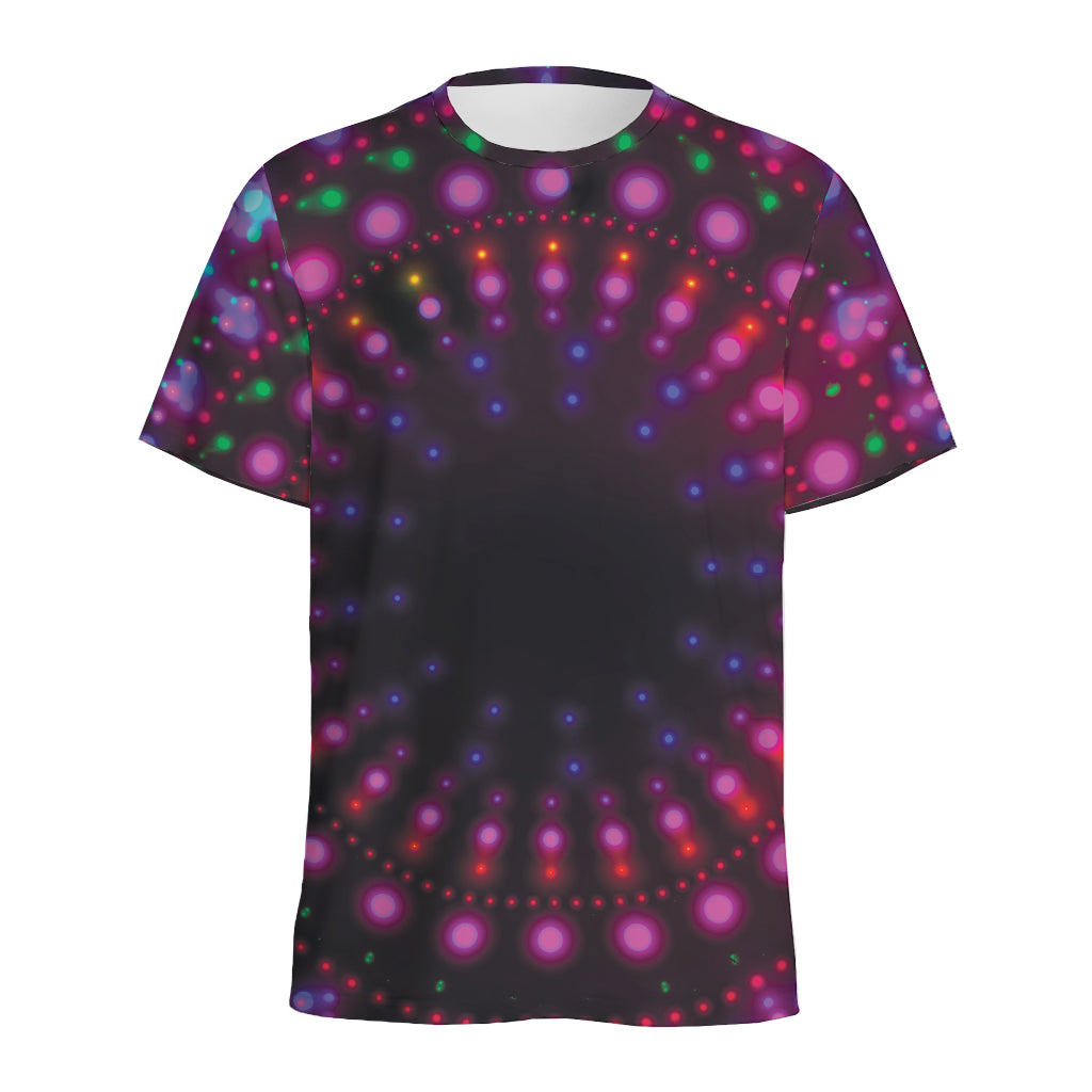 Light Mandala Print Men's Sports T-Shirt