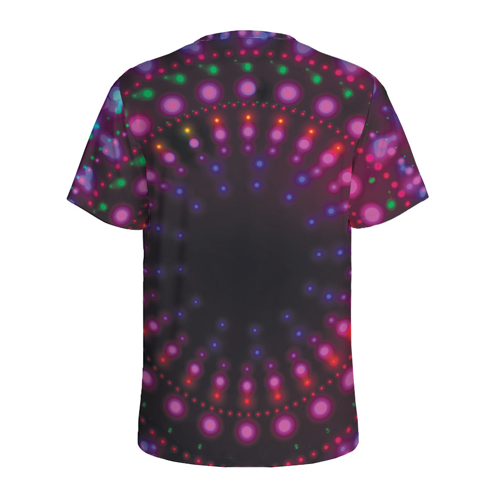 Light Mandala Print Men's Sports T-Shirt