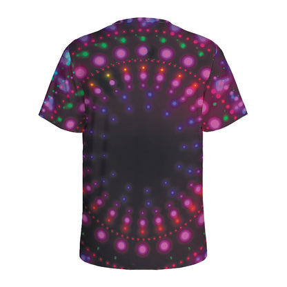 Light Mandala Print Men's Sports T-Shirt