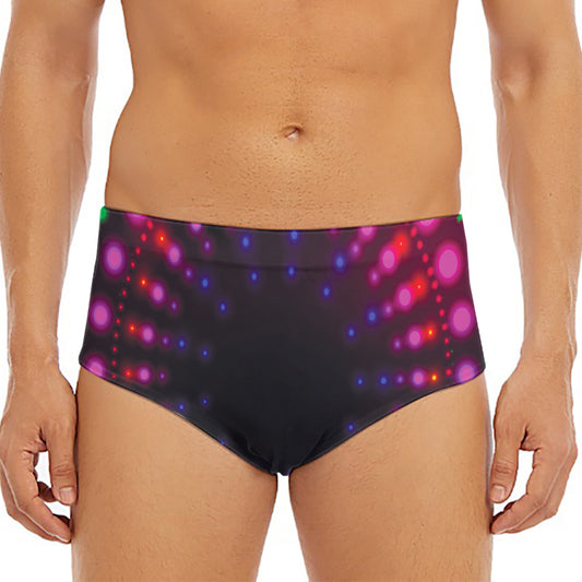 Light Mandala Print Men's Triangle Swim Briefs