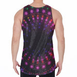 Light Mandala Print Men's Velvet Tank Top