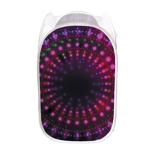 Light Mandala Print Mesh Laundry Hamper
