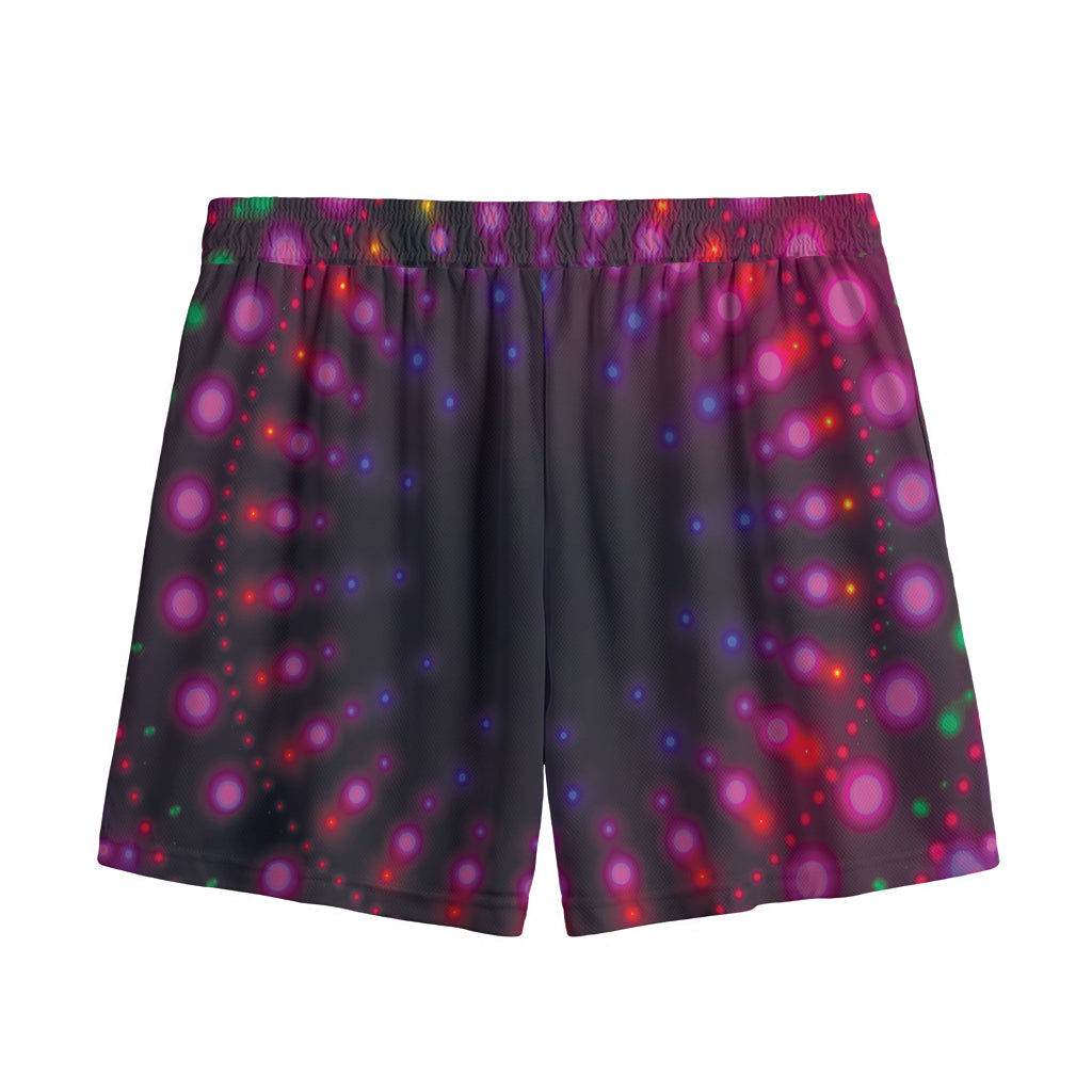 Light Mandala Print Mesh Shorts