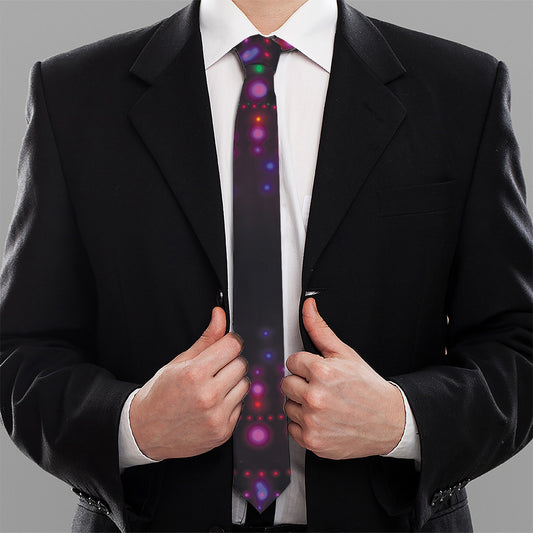 Light Mandala Print Necktie