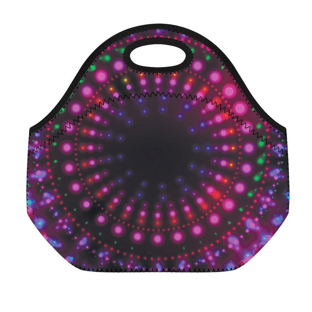 Light Mandala Print Neoprene Lunch Bag