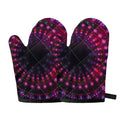 Light Mandala Print Oven Mitts