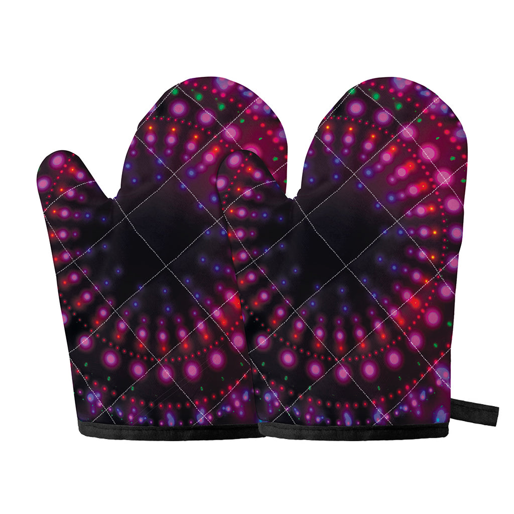 Light Mandala Print Oven Mitts