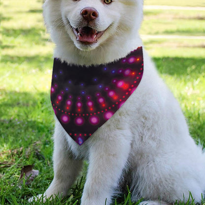 Light Mandala Print Over The Collar Dog Bandana