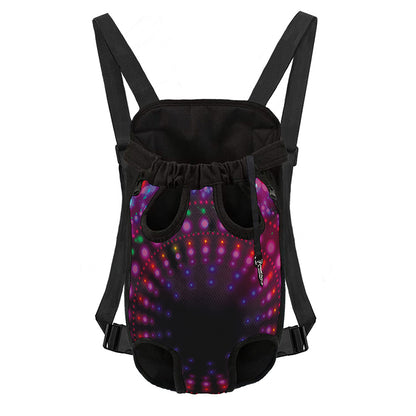 Light Mandala Print Pet Carrier Backpack