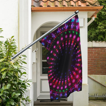 Light Mandala Print Polyester Flag