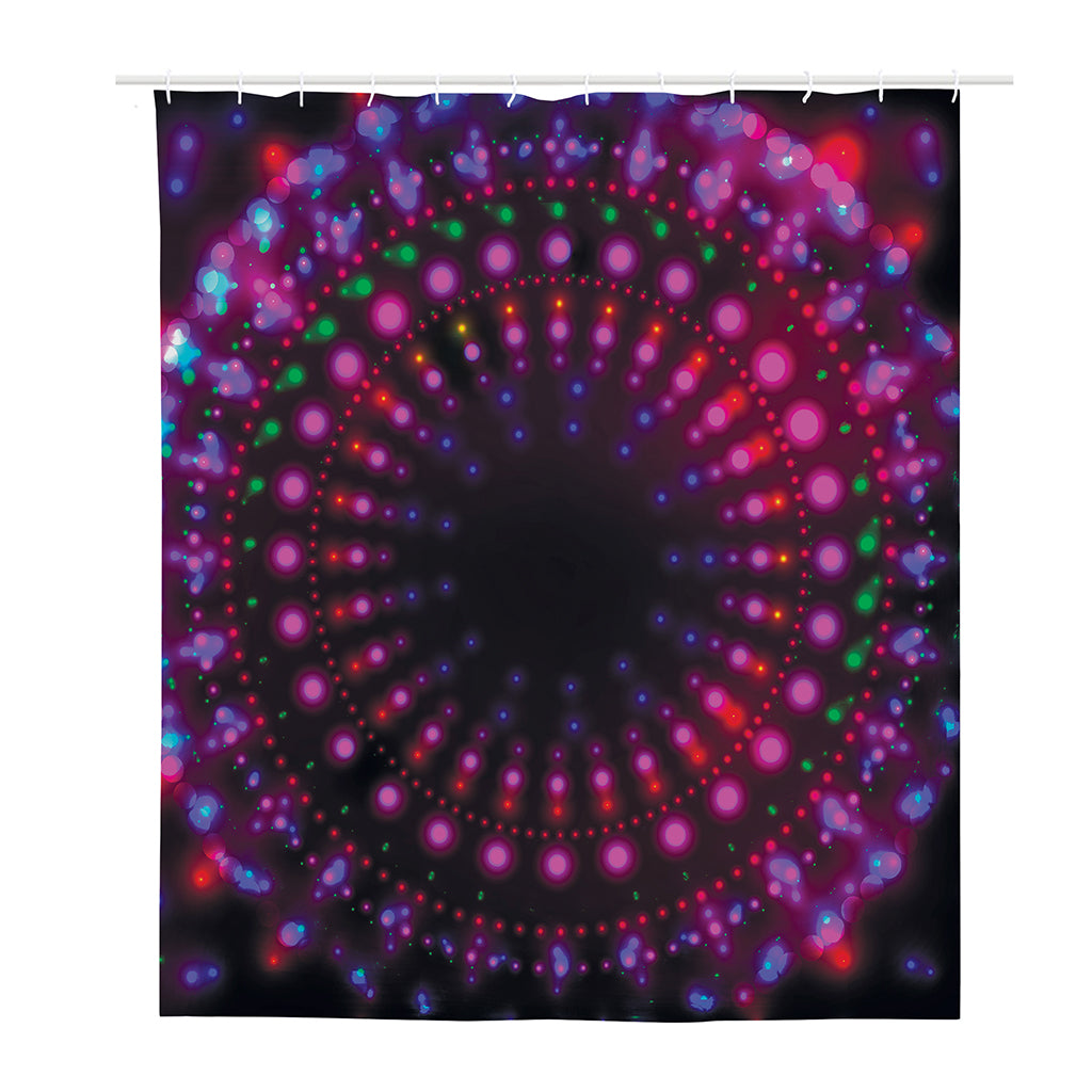 Light Mandala Print Polyester Shower Curtain