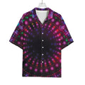 Light Mandala Print Rayon Hawaiian Shirt