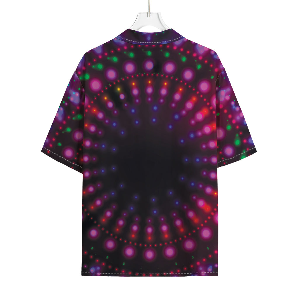 Light Mandala Print Rayon Hawaiian Shirt