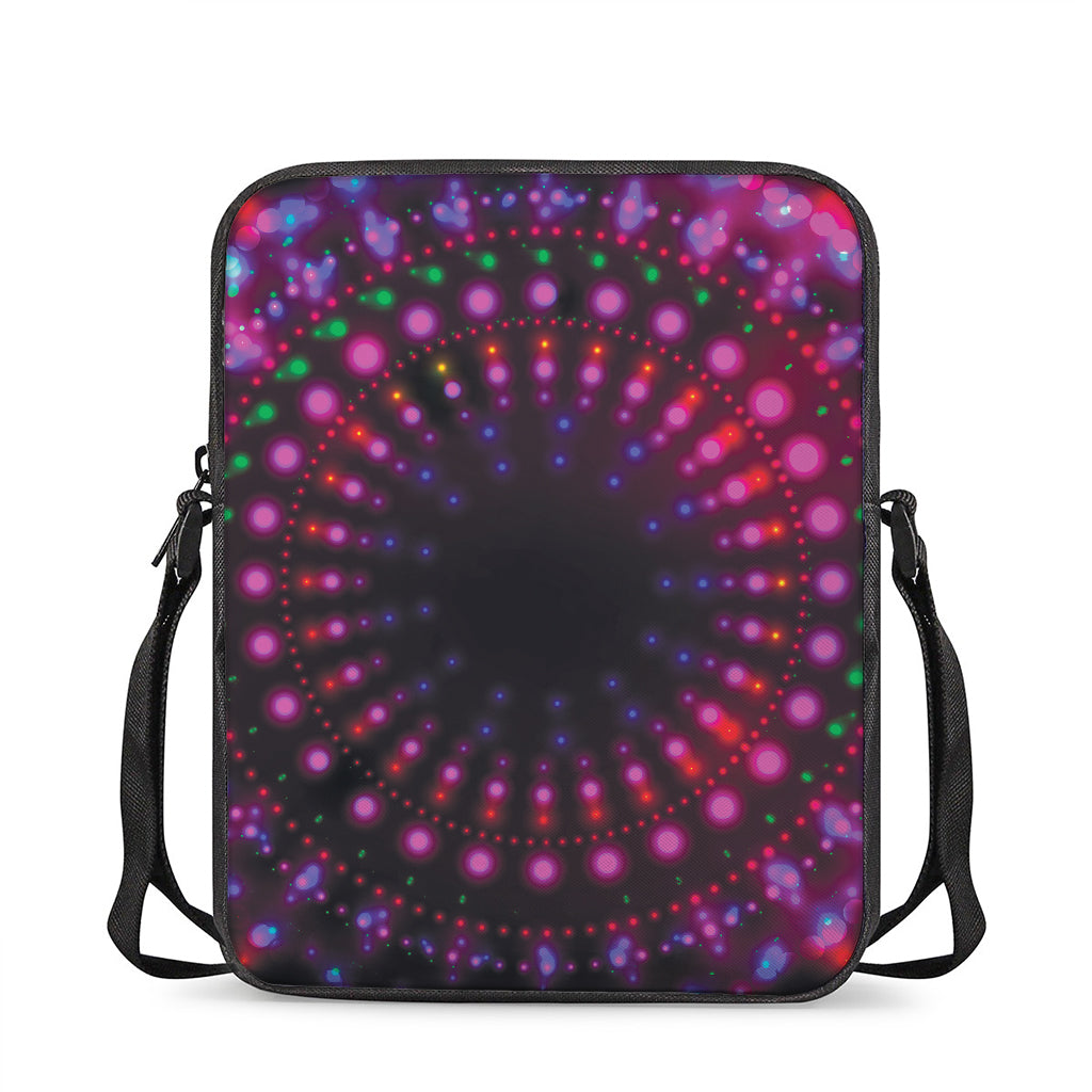 Light Mandala Print Rectangular Crossbody Bag