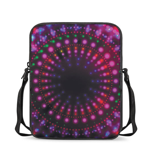 Light Mandala Print Rectangular Crossbody Bag
