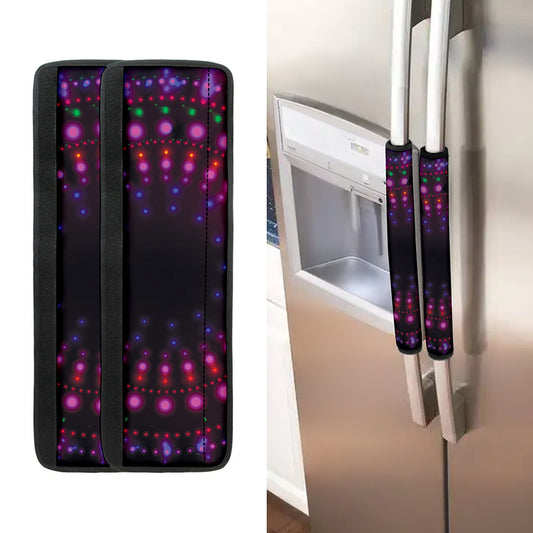 Light Mandala Print Refrigerator Handle Covers