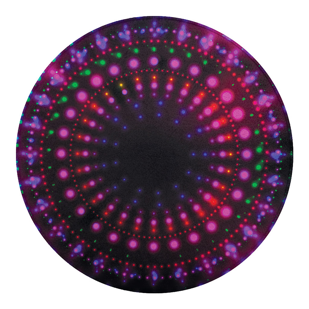 Light Mandala Print Round Blanket