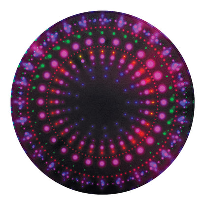 Light Mandala Print Round Blanket