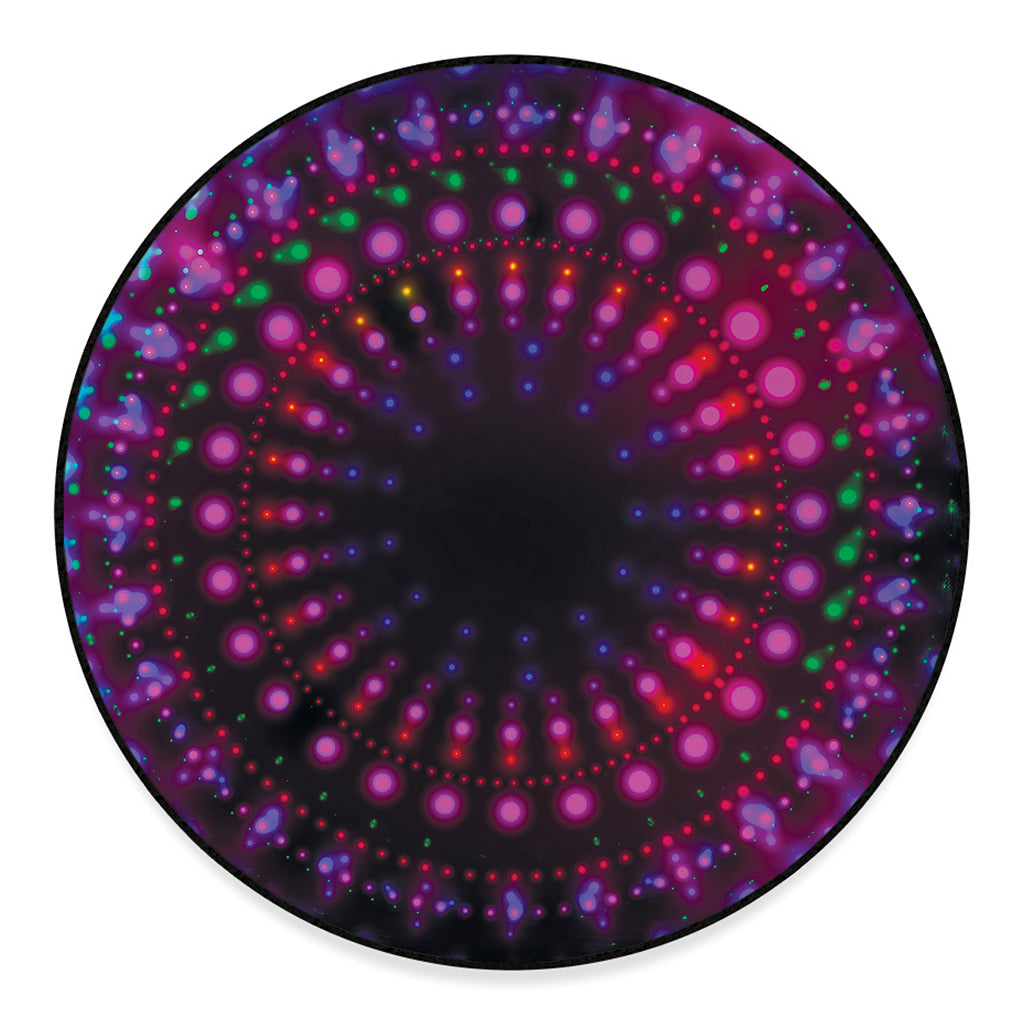 Light Mandala Print Round Floor Mat