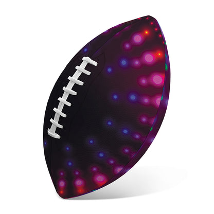 Light Mandala Print Rugby Ball