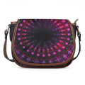 Light Mandala Print Saddle Bag